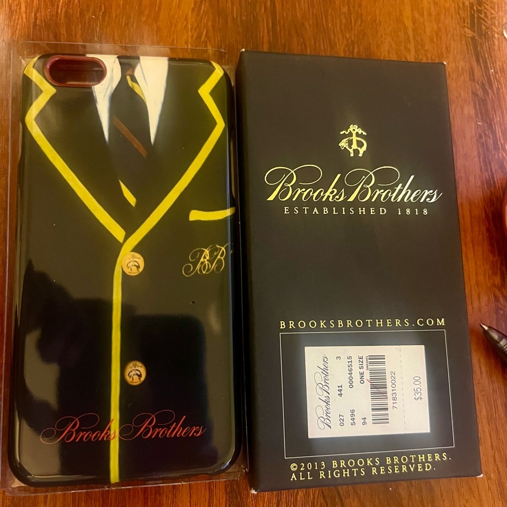 BROOKS BROTHERS IPhone 6 PLUS case cover NWOT